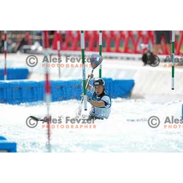 Eva Tercelj competes in qualification heat of Women’s K-1 at Tokyo 2020 Summer Olympic Games, Japan on July 25, 2021