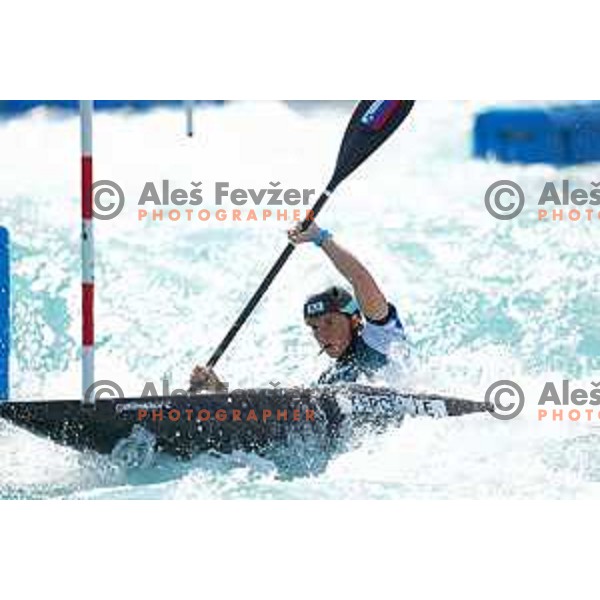 Eva Tercelj competes in qualification heat of Women’s K-1 at Tokyo 2020 Summer Olympic Games, Japan on July 25, 2021