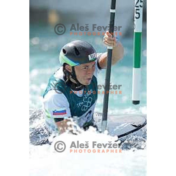 Eva Tercelj competes in qualification heat of Women’s K-1 at Tokyo 2020 Summer Olympic Games, Japan on July 25, 2021