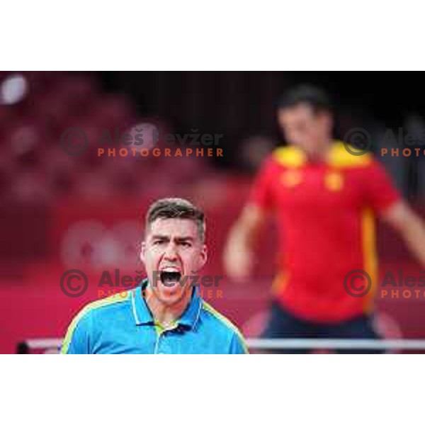 Darko Jorgic competes in first round of Men’s Table Tennis tournament at Tokyo 2020 Summer Olympic Games, Japan on July 25, 2021
