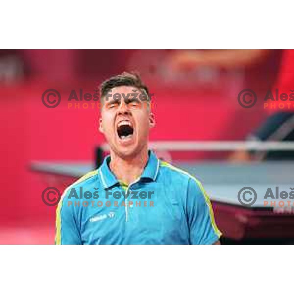 Darko Jorgic competes in first round of Men’s Table Tennis tournament at Tokyo 2020 Summer Olympic Games, Japan on July 25, 2021