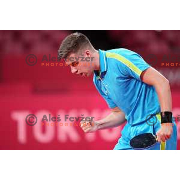 Darko Jorgic competes in first round of Men’s Table Tennis tournament at Tokyo 2020 Summer Olympic Games, Japan on July 25, 2021