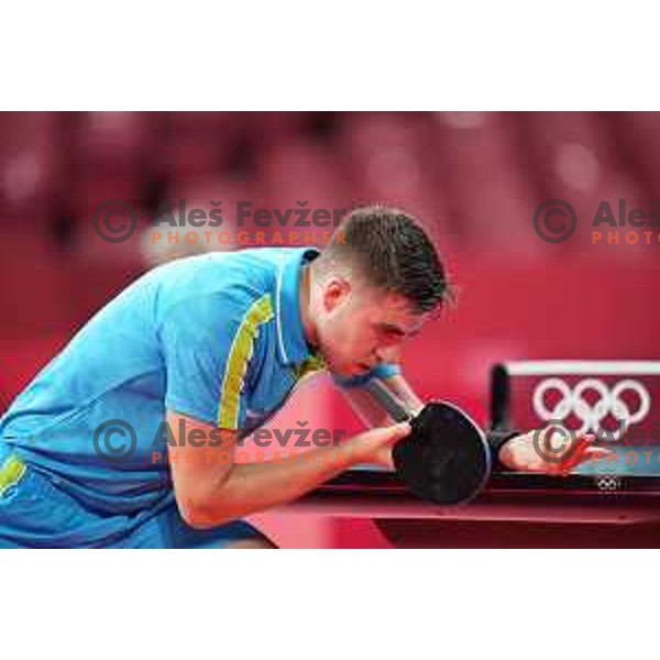 Darko Jorgic competes in first round of Men’s Table Tennis tournament at Tokyo 2020 Summer Olympic Games, Japan on July 25, 2021