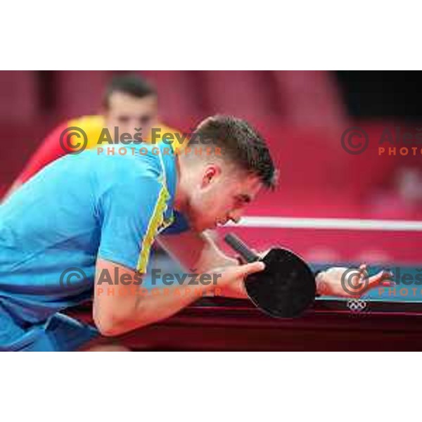 Darko Jorgic competes in first round of Men’s Table Tennis tournament at Tokyo 2020 Summer Olympic Games, Japan on July 25, 2021