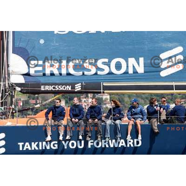 Ericsson Sailing team visits Slovenia with Volvo Open 70 boat from Volvo Ocean Race 2005-06, Portoroz 24.4.2008 