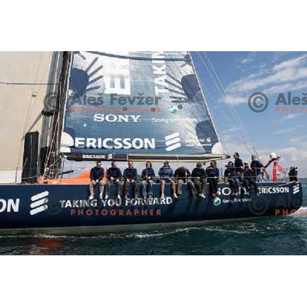 Ericsson Sailing team visits Slovenia with Volvo Open 70 boat from Volvo Ocean Race 2005-06, Portoroz 24.4.2008 