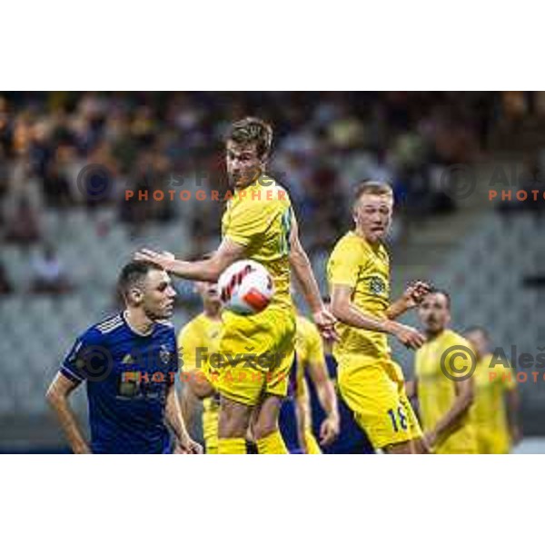 Mattias Käit in action during Prva liga Telemach football match between Maribor and Domzale in Ljudski vrt, Maribor, Slovenia on July 25, 2021