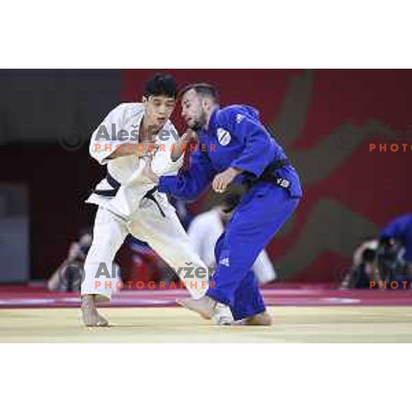Adrian Gomboc (SLO) competes in Men’s -66 kg at Judo Tournament at Tokyo 2020 Summer Olympic Games, Japan on July 25, 2021