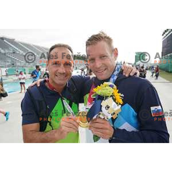 Benjamin Savsek, Olympic Champion in C-1 Canoe slalom at Tokyo 2020 Summer Olympic Games, Japan on July 26, 2021
