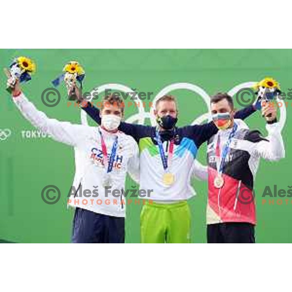 Benjamin Savsek, Olympic Champion in C-1 Canoe slalom at Tokyo 2020 Summer Olympic Games, Japan on July 26, 2021