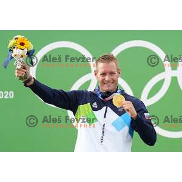 Benjamin Savsek, Olympic Champion in C-1 Canoe slalom at Tokyo 2020 Summer Olympic Games, Japan on July 26, 2021