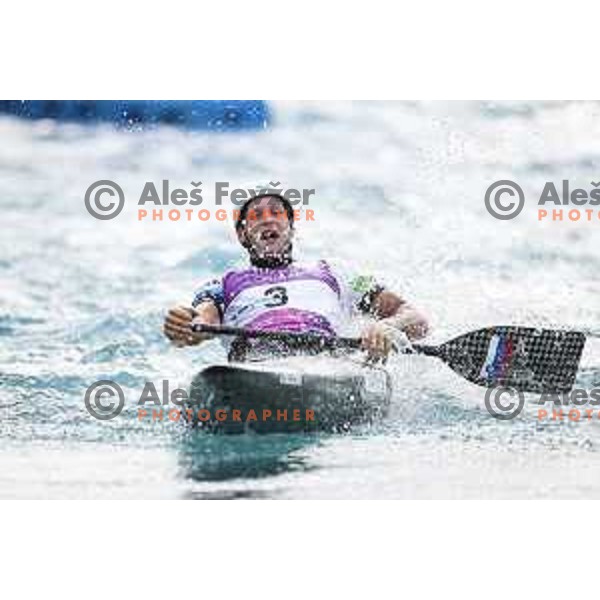 Benjamin Savsek, Olympic Champion in C-1 Canoe slalom at Tokyo 2020 Summer Olympic Games, Japan on July 26, 2021