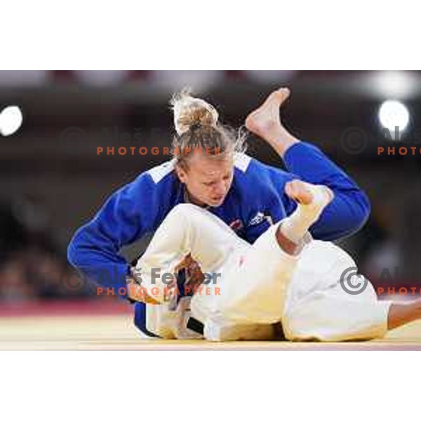 Kaja Kajzer fights in bronze medal match in Women’s Judo -57 category at Tokyo 2020 Summer Olympic Games, Japan on July 26, 2021
