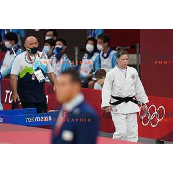 Tina Trstenjak fights of eight-final of Women’s Judo -63 category at Tokyo 2020 Summer Olympic Games, Japan on July 27, 2021