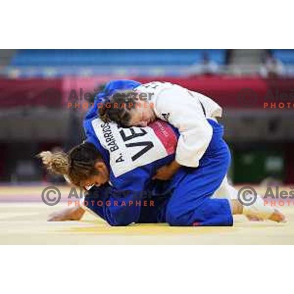 Tina Trstenjak fights of quarter-final of Women’s Judo -63 category vs A.Barrios (VEN) at Tokyo 2020 Summer Olympic Games, Japan on July 27, 2021
