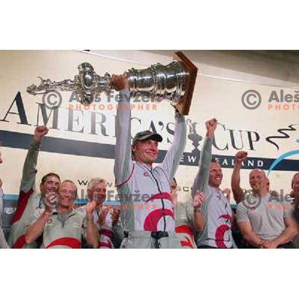 Ernesto Bertarelli at America\'s Cup Final sailing match race between team New Zealand and team Alinghi in Auckland, New Zealand on March 2, 2003. Team Alinghi defeated Team New Zealand 5:0