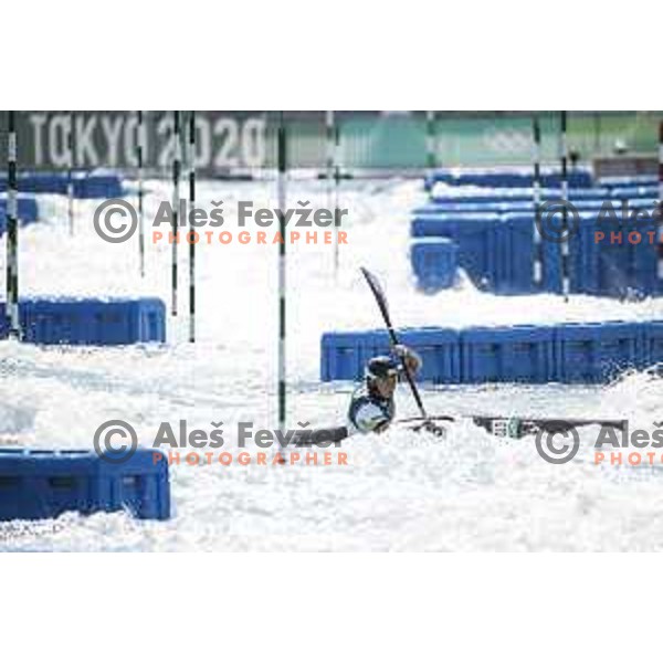 Eva Tercelj competes in Women’s kayak K-1 semi-final at Tokyo 2020 Summer Olympic Games, Japan on July 27, 2021