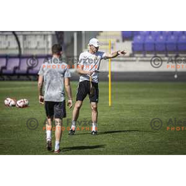 Simon Rozman, head coach of Maribor during practice prior to UEFA Conference League quailfier football match between Hammerby in Ljudski vrt, Maribor, Slovenia on July 28, 2021