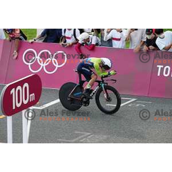 Primoz Roglic (SLO) Olympic Time Trial champion (44.2 km) at Fuji International Speedway at Tokyo 2020 Summer Olympic Games, Japan on July 28, 2021