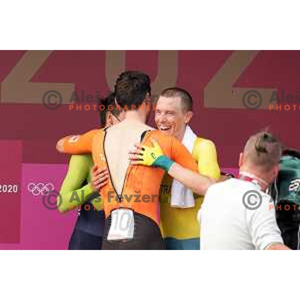 Primoz Roglic (SLO) Olympic Time Trial champion (44.2 km) at Fuji International Speedway at Tokyo 2020 Summer Olympic Games, Japan on July 28, 2021