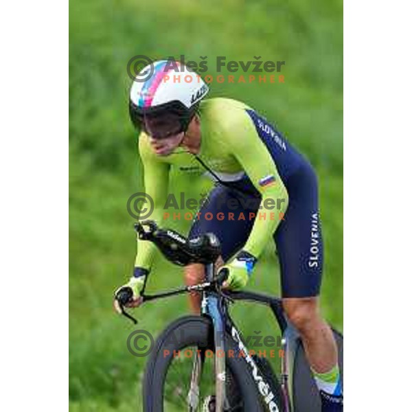 Primoz Roglic (SLO) Olympic Time Trial champion (44.2 km) at Fuji International Speedway at Tokyo 2020 Summer Olympic Games, Japan on July 28, 2021