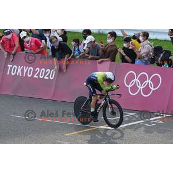 Primoz Roglic (SLO) Olympic Time Trial champion (44.2 km) at Fuji International Speedway at Tokyo 2020 Summer Olympic Games, Japan on July 28, 2021