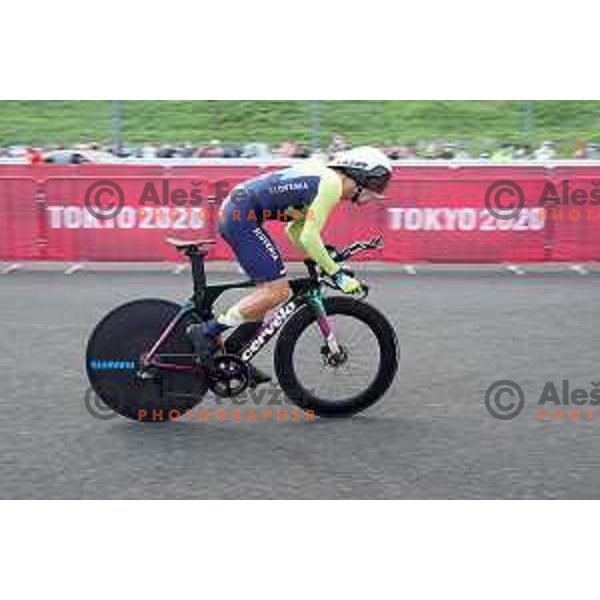 Primoz Roglic (SLO) Olympic Time Trial champion (44.2 km) at Fuji International Speedway at Tokyo 2020 Summer Olympic Games, Japan on July 28, 2021