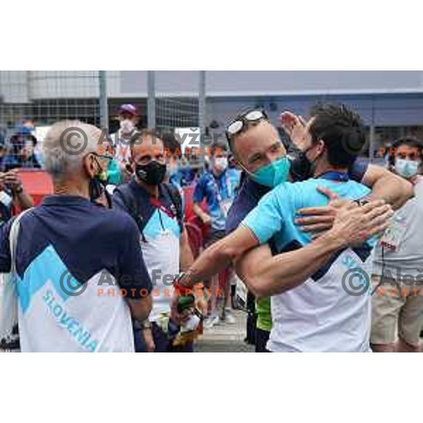 Primoz Roglic (SLO) Olympic Time Trial champion (44.2 km) at Fuji International Speedway at Tokyo 2020 Summer Olympic Games, Japan on July 28, 2021
