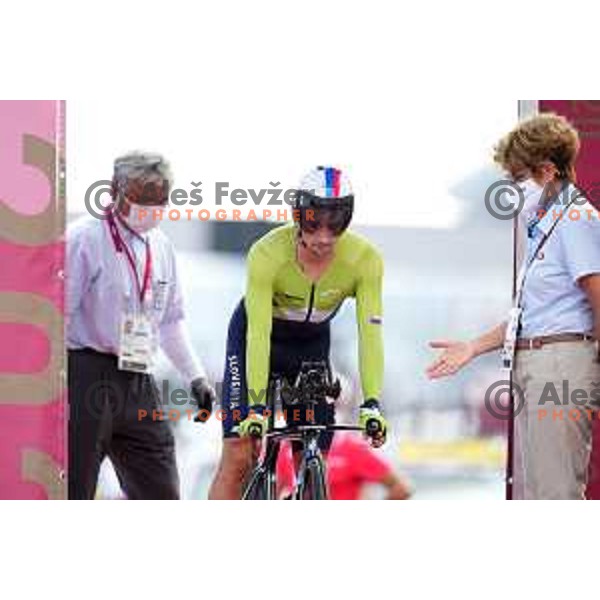 Primoz Roglic (SLO) Olympic Time Trial champion (44.2 km) at Fuji International Speedway at Tokyo 2020 Summer Olympic Games, Japan on July 28, 2021