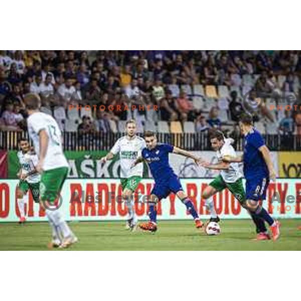 in action during UEFA Conference League qualifier football match between Maribor and Hammarby in Ljudski vrt, Maribor, Slovenia on July 29, 2021