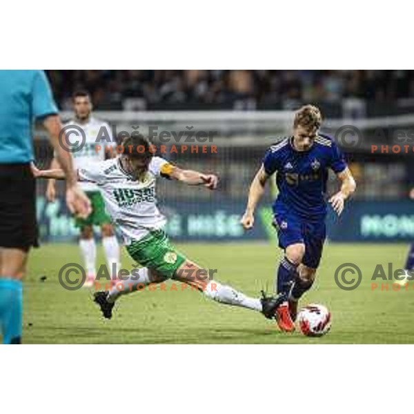 Jan Repas in action during UEFA Conference League qualifier football match between Maribor and Hammarby in Ljudski vrt, Maribor, Slovenia on July 29, 2021