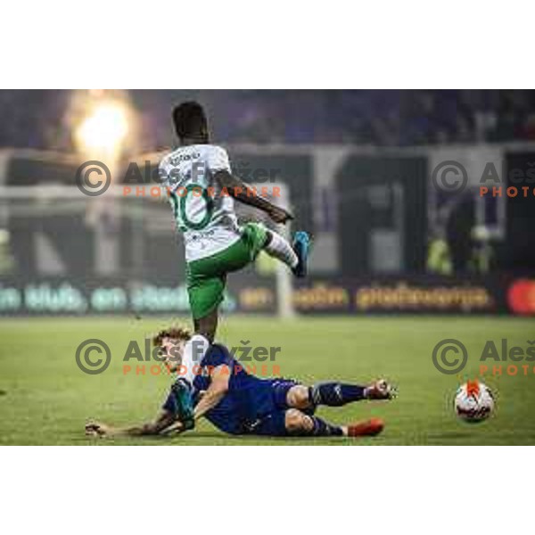 Jan Repas in action during UEFA Conference League qualifier football match between Maribor and Hammarby in Ljudski vrt, Maribor, Slovenia on July 29, 2021