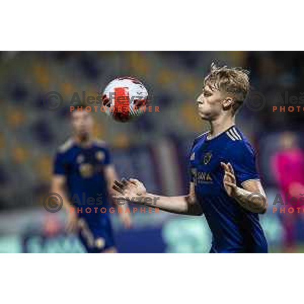 Vid Koderman in action during UEFA Conference League qualifier football match between Maribor and Hammarby in Ljudski vrt, Maribor, Slovenia on July 29, 2021