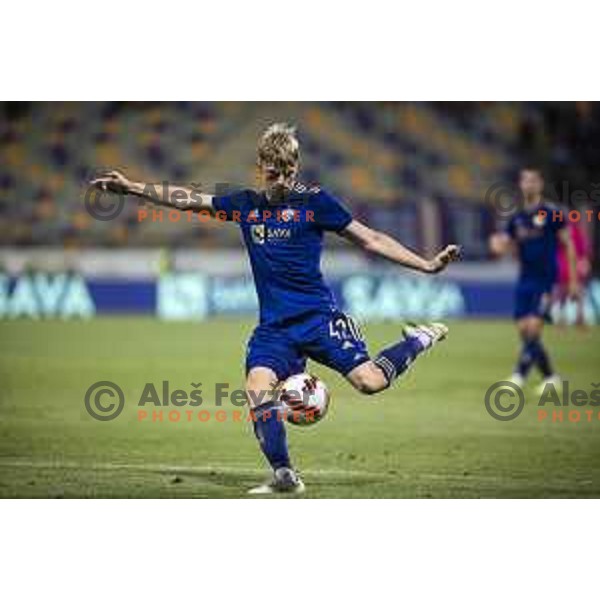 Vid Koderman in action during UEFA Conference League qualifier football match between Maribor and Hammarby in Ljudski vrt, Maribor, Slovenia on July 29, 2021