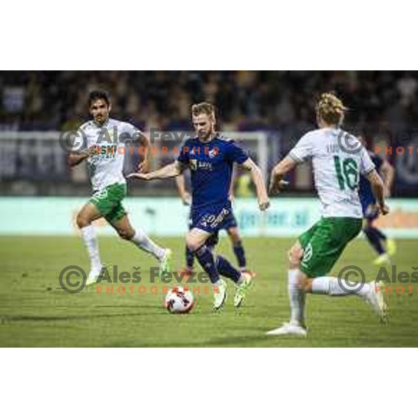 Rudi Vancas Pozeg in action during UEFA Conference League qualifier football match between Maribor and Hammarby in Ljudski vrt, Maribor, Slovenia on July 29, 2021