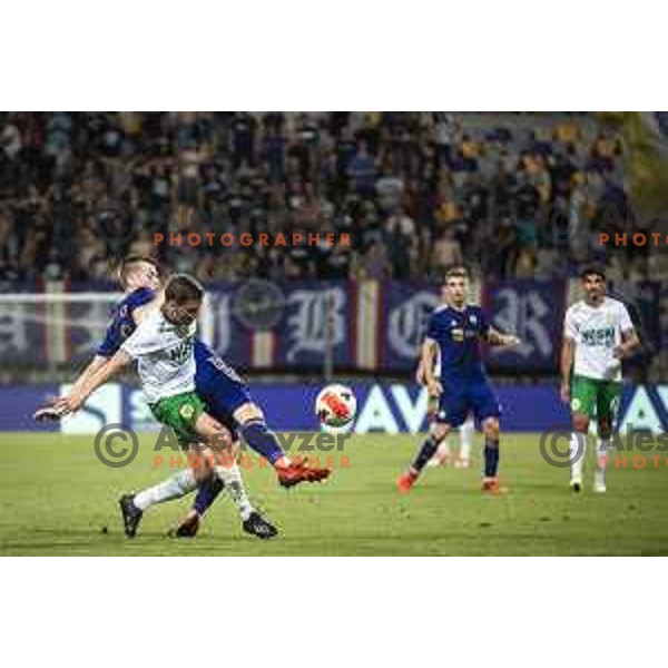 in action during UEFA Conference League qualifier football match between Maribor and Hammarby in Ljudski vrt, Maribor, Slovenia on July 29, 2021