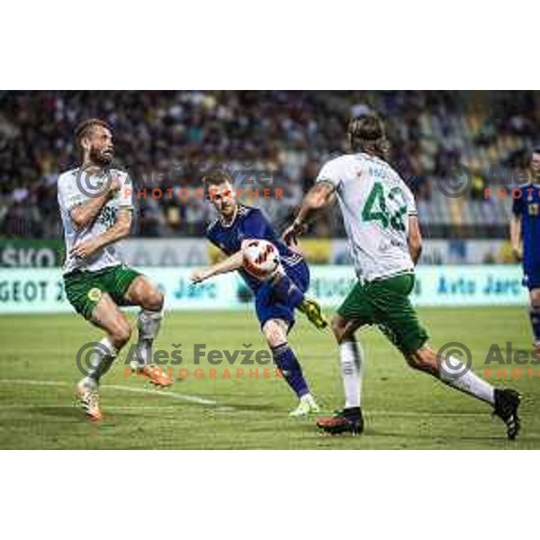Rudi Vancas Pozeg in action during UEFA Conference League qualifier football match between Maribor and Hammarby in Ljudski vrt, Maribor, Slovenia on July 29, 2021