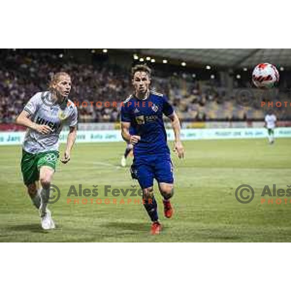 Jan Repas in action during UEFA Conference League qualifier football match between Maribor and Hammarby in Ljudski vrt, Maribor, Slovenia on July 29, 2021