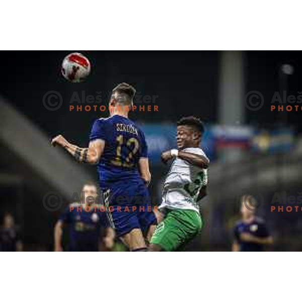 in action during UEFA Conference League qualifier football match between Maribor and Hammarby in Ljudski vrt, Maribor, Slovenia on July 29, 2021