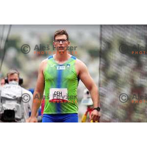 Kristjan Ceh (SLO) competes in qualification of Men’s discus at Tokyo 2020 Summer Olympic Games, Japan on July 29, 2021
