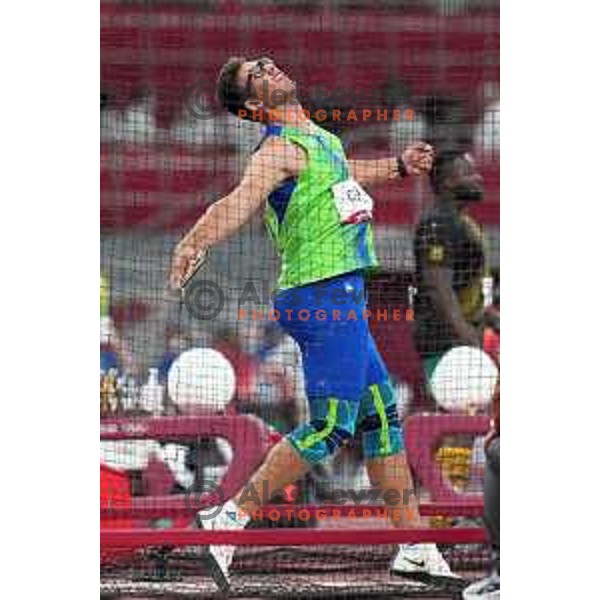 Kristjan Ceh (SLO) competes in the final of Men’s Discus Throw at Tokyo 2020 Summer Olympic Games, Japan on July 31, 2021