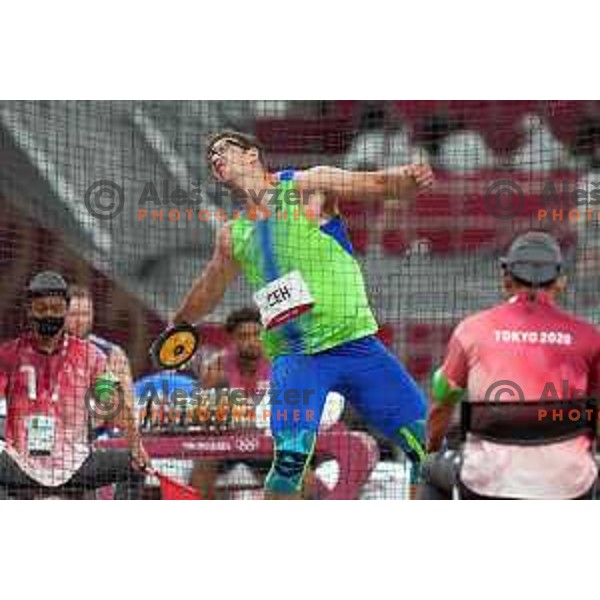 Kristjan Ceh (SLO) competes in the final of Men’s Discus Throw at Tokyo 2020 Summer Olympic Games, Japan on July 31, 2021