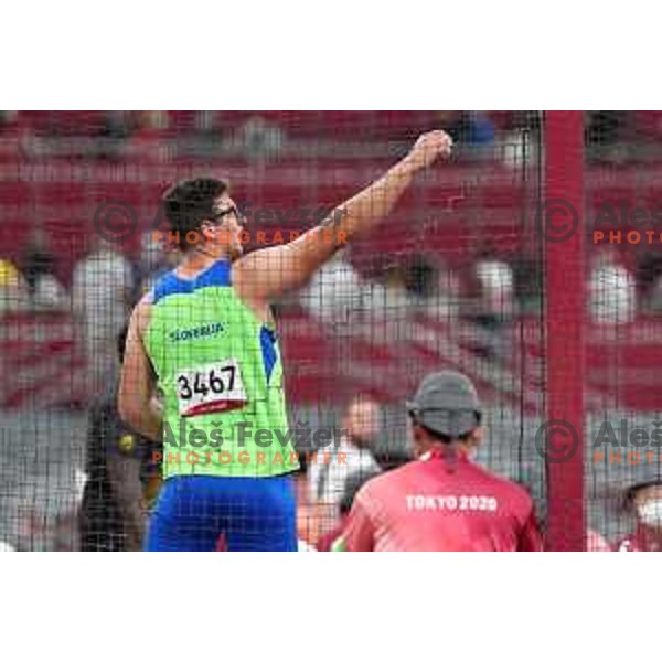 Kristjan Ceh (SLO) competes in the final of Men’s Discus Throw at Tokyo 2020 Summer Olympic Games, Japan on July 31, 2021