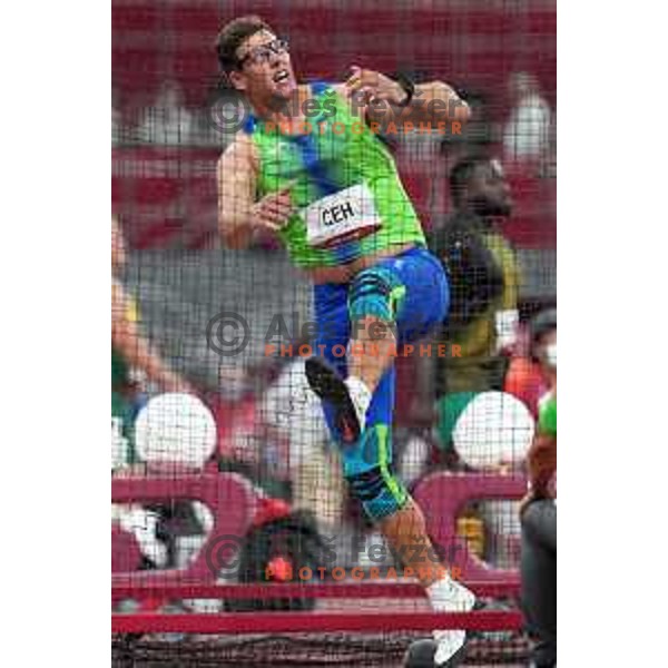 Kristjan Ceh (SLO) competes in the final of Men’s Discus Throw at Tokyo 2020 Summer Olympic Games, Japan on July 31, 2021