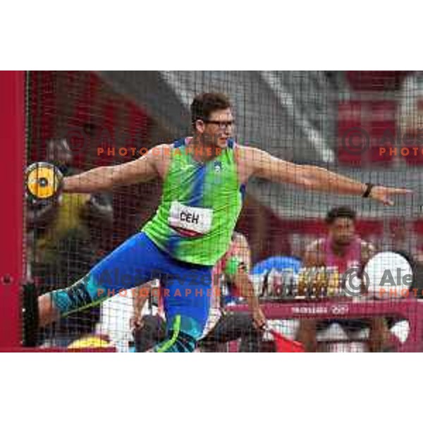 Kristjan Ceh (SLO) competes in the final of Men’s Discus Throw at Tokyo 2020 Summer Olympic Games, Japan on July 31, 2021