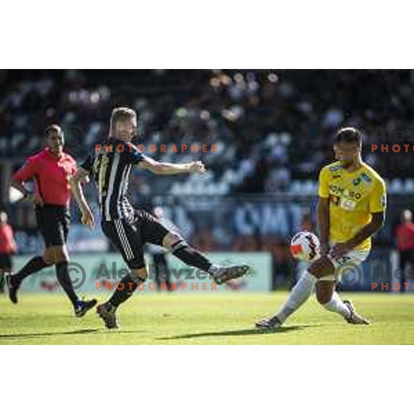 Zan Karnicnik in action during Prva liga Telemach football match between Mura and Bravo in Fazanerije, Murska Sobota, Slovenia on July 31, 2021