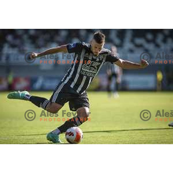 Amadej Marosa in action during Prva liga Telemach football match between Mura and Bravo in Fazanerije, Murska Sobota, Slovenia on July 31, 2021