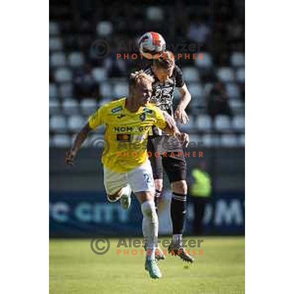 Zan Karnicnik in action during Prva liga Telemach football match between Mura and Bravo in Fazanerije, Murska Sobota, Slovenia on July 31, 2021