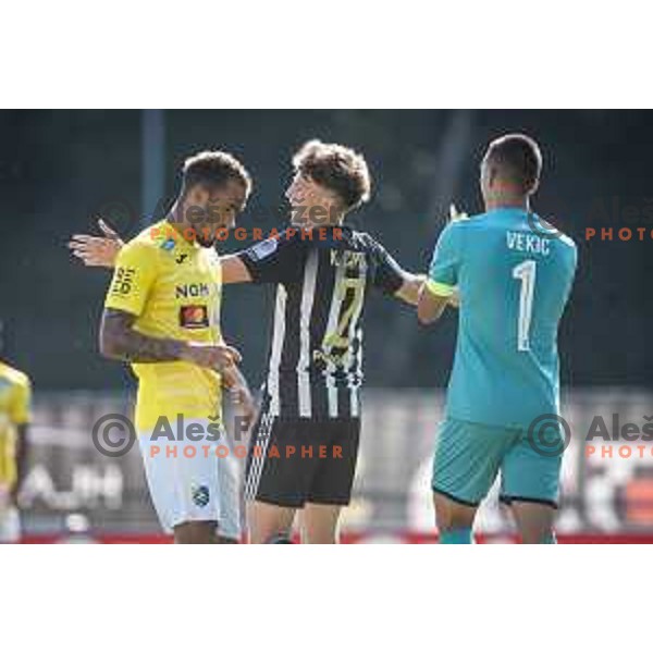 Kai Cipot in action during Prva liga Telemach football match between Mura and Bravo in Fazanerije, Murska Sobota, Slovenia on July 31, 2021