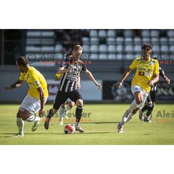 Zan Karnicnik in action during Prva liga Telemach football match between Mura and Bravo in Fazanerije, Murska Sobota, Slovenia on July 31, 2021